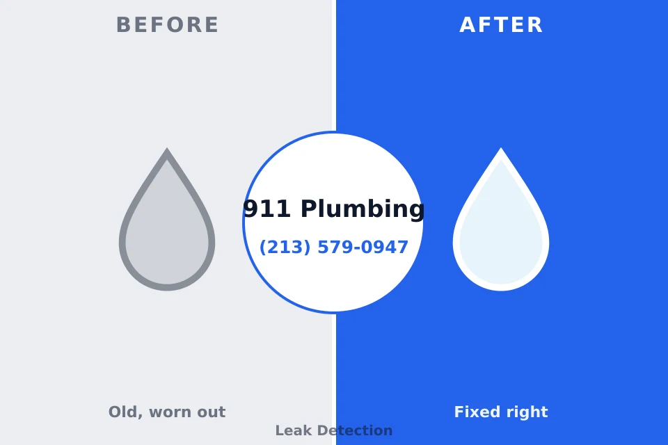 Before and after: plumbing repair Ridgecrest, LA